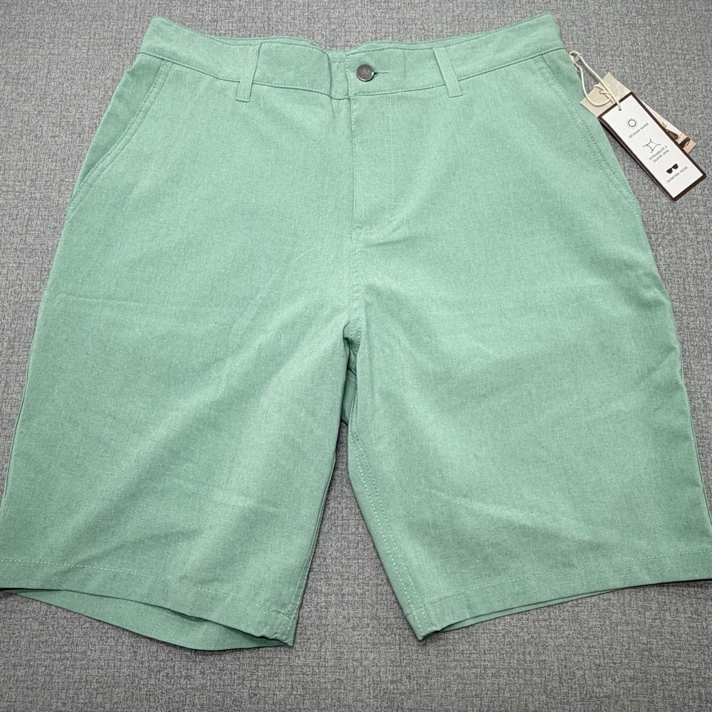 Panama Jack Hybrid Golf Shorts Mens 32 Mint Green Quick Dry 4 Way Stretch NWT